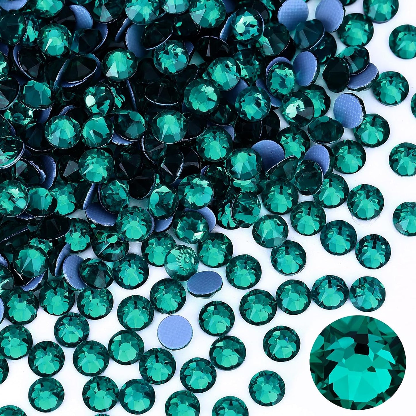 Hotfix Rhinestones - 144pcs Crystal AB Round Iron-On Gems for Fabric Crafting | SS40 (8.3-8.6mm)
