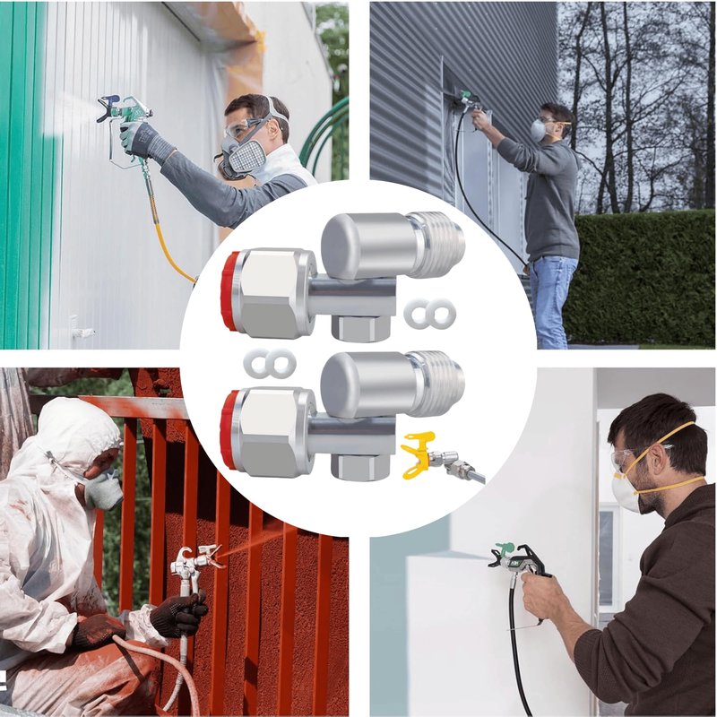 3 Pack 235486 7/8" Airless Spray Gun Swivel Joint |180° Rotation | Compatible with Graco/Wagner/Titan Sprayers,High Pressure, Leak Resistant, and Adjustable,3600PSI Maximum Working Pressure