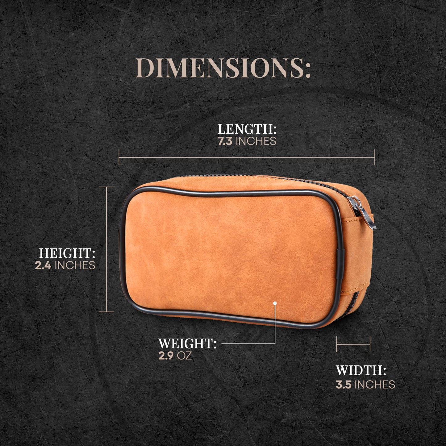 Leather Razor Travel Case - Safety Razor Case, Straight Razor Case, Disposable Razor Case, Elegant Travel Razor Case For Your Razor + Brush + Soap Puck, Keeps Razor & Brush Clean, Travel In Style