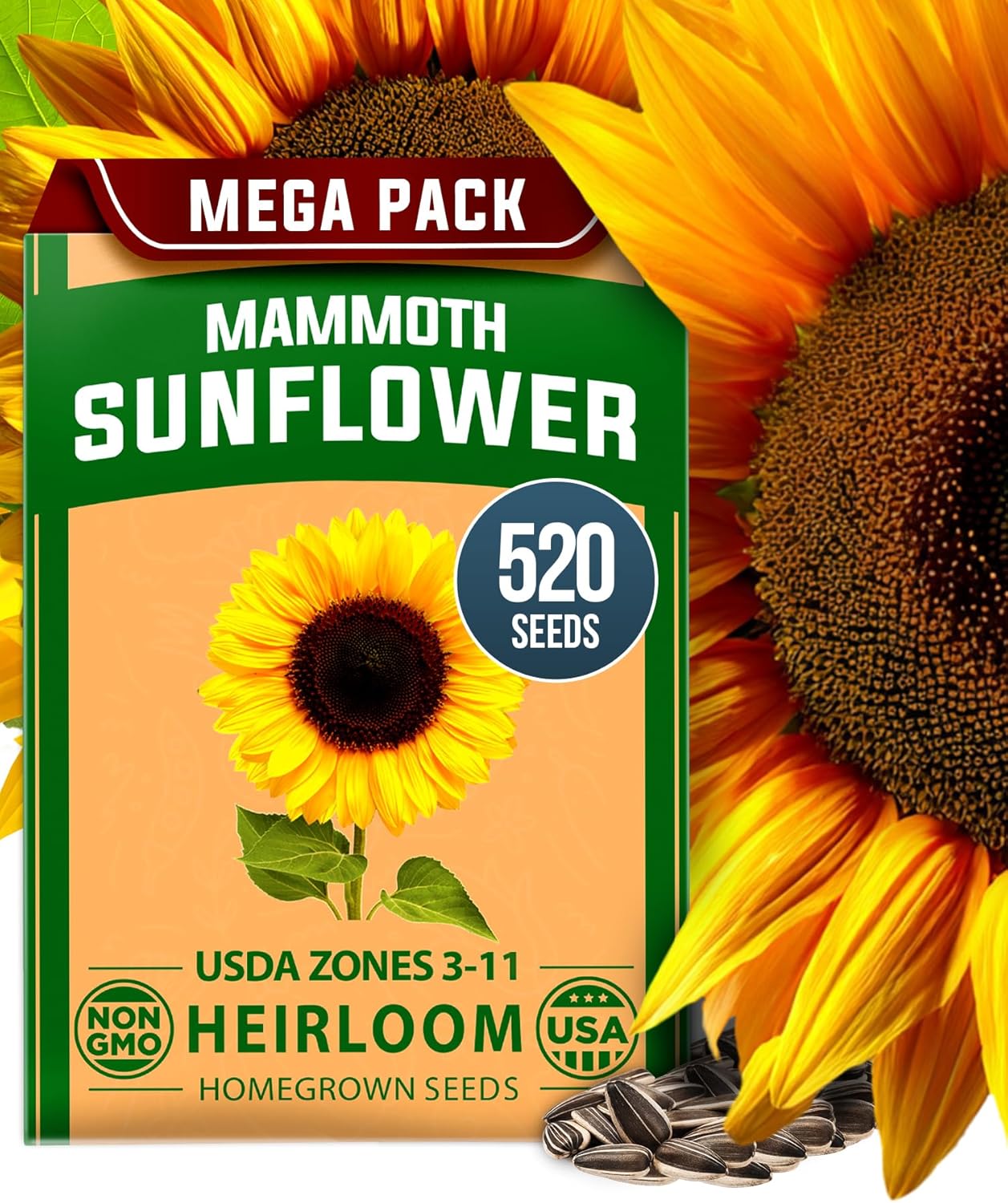 Zinnia Dahlia Seeds Pack - Non-GMO 524 Flower Seeds for Vibrant Pollinator Gardens | Easy-to-Grow Outdoor Blooms
