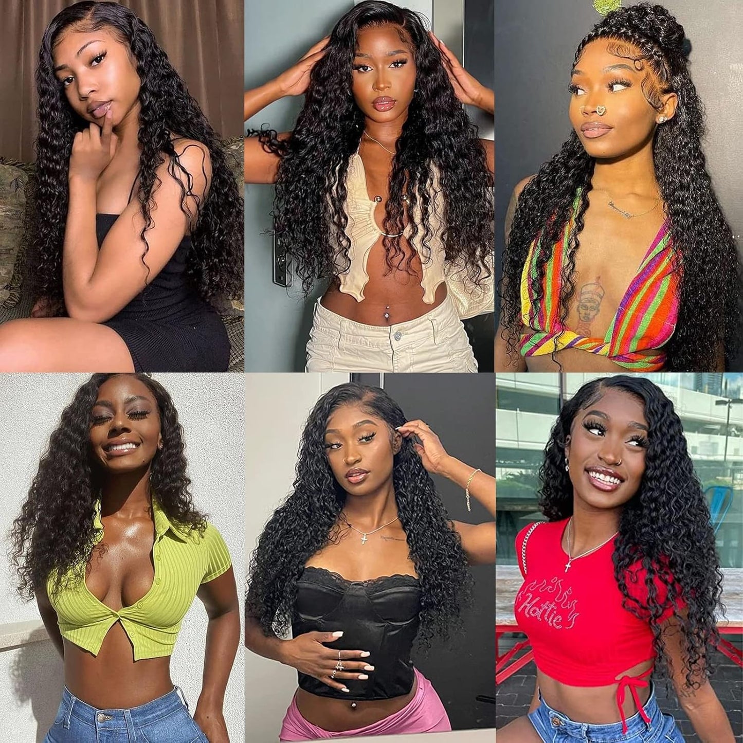 Human Hair Bundles Deep Wave Bundles Human Hair 14 16 18 Inch Brazilian Raw Curly Bundle Human Hair 3 Bundles for Black Women Wet and Wavy Weave Hair Extensions Natural Black