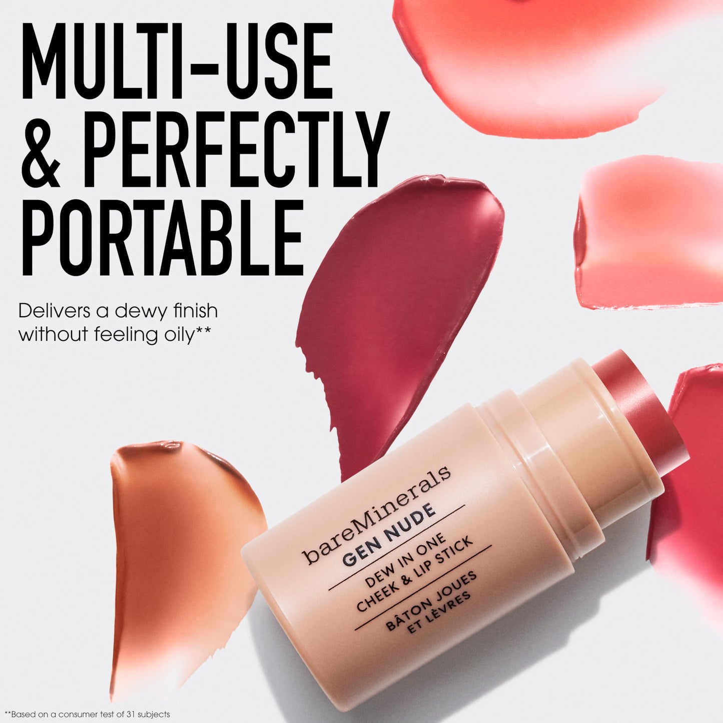 bareMinerals Gen Nude Dew in One Cheek & Lip Stick - Just Peachy