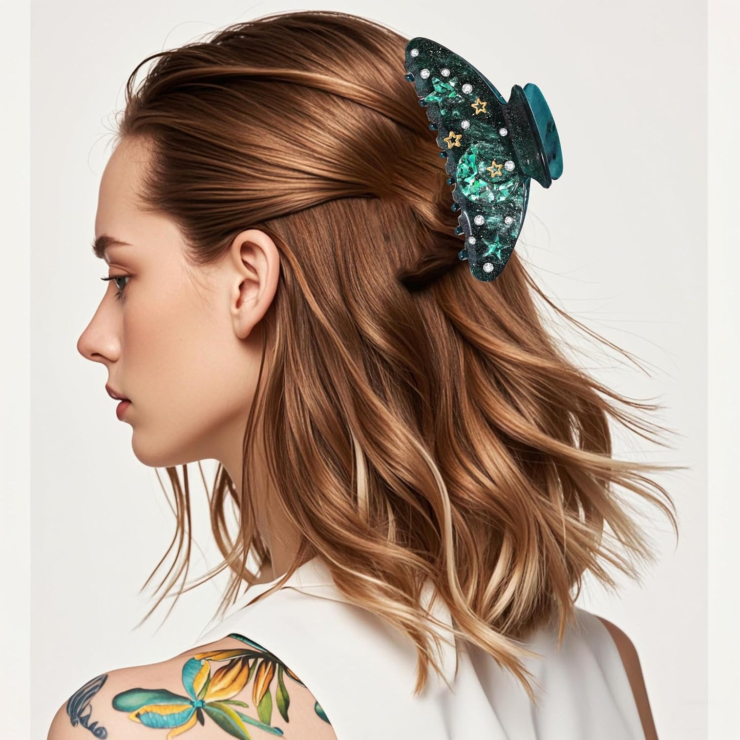 Sea Animal Hair Claw Clips - Stylish Starfish & Seashell Design | Large Beach Hair Accessories for Women & Girls