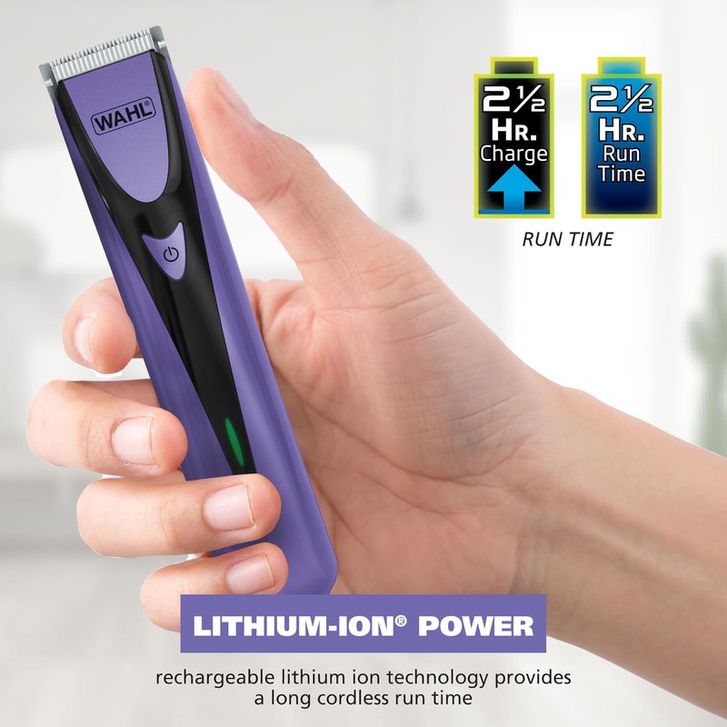 Wahl Bikini Sculpt Pro 2 in 1 USB Rechargeable Lithium-Ion Electric Shaver and Bikini Trimmer for Women - Face, Legs, Underarm, & Pubic Hair Removal Device - Model 3026004