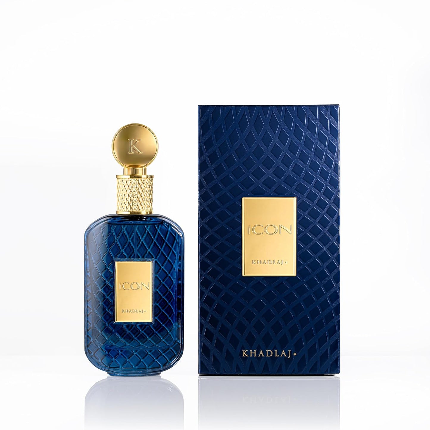 Khadlaj Icon Eau de Parfum Spray for Men - Long-Lasting Citrus & Woody Fragrance | 3.4 Ounce (100 ml)