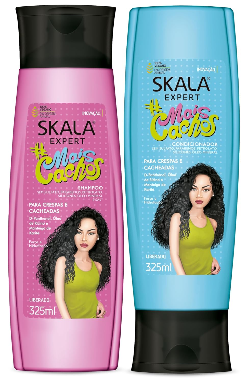 SKALA Expert Curl Shampoo & Conditioner Set - 325ml Hydrating Formula