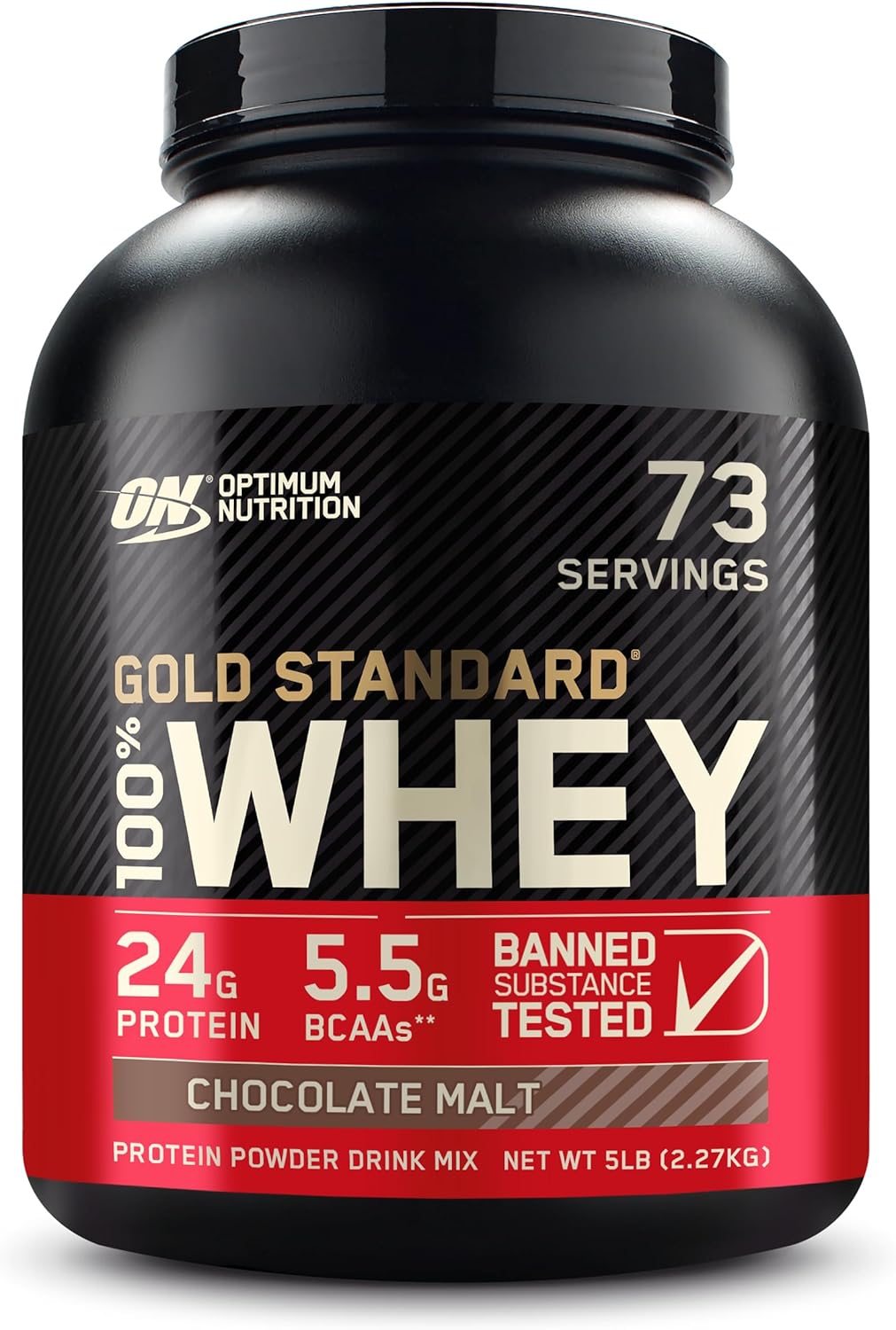 Optimum Nutrition Whey Protein Powder - Double Rich Chocolate Flavor | 1.98 lb Size