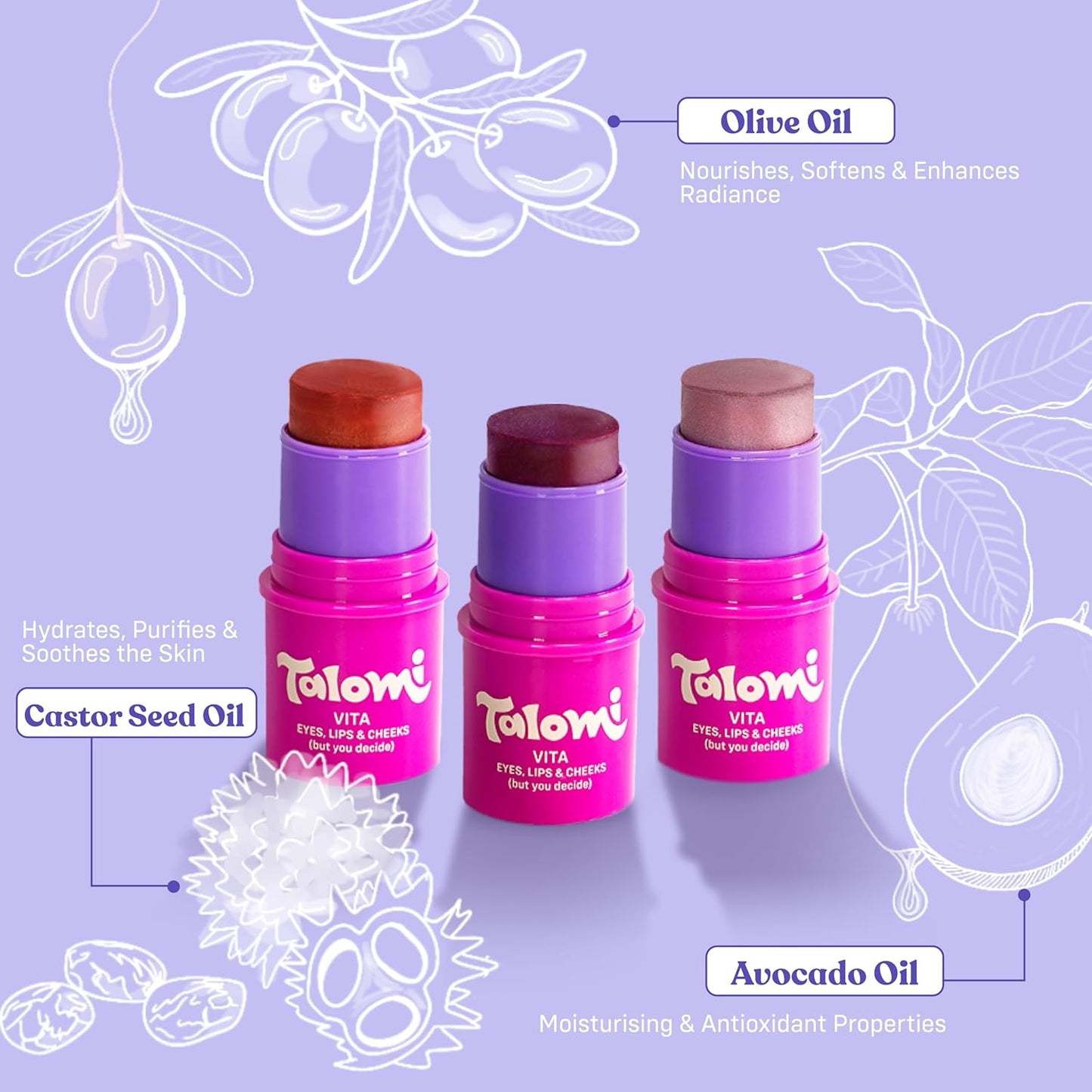 Non-Toxic Makeup Stick for Kids - Clean Makeup for Eyes, Lips & Cheeks | USA-Made, Safe Formula