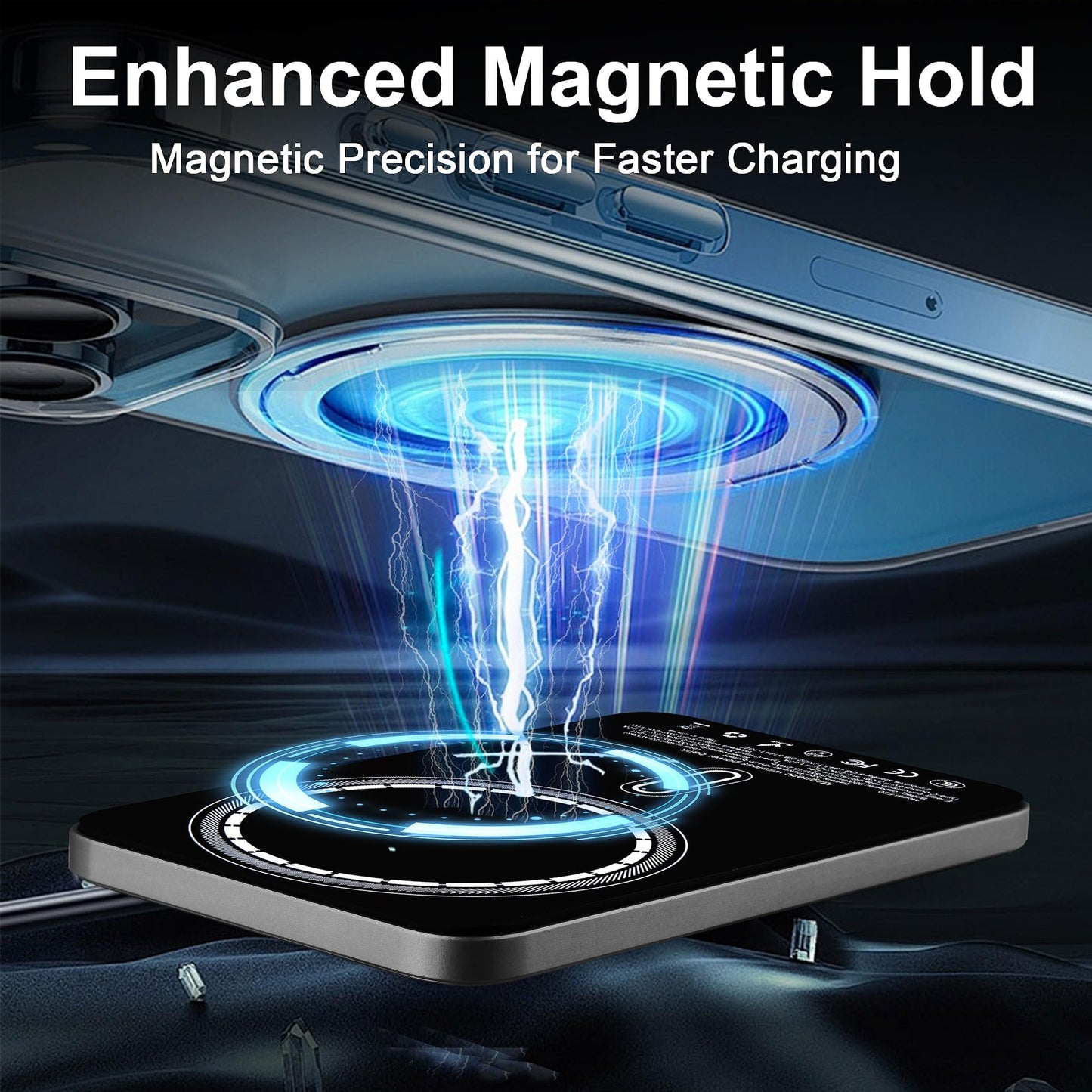 VONUV Magnetic Portable Charger 5000mAh, 15W Ultra Slim Wireless Portable Charger, Fast Charging for iPhone 17/16/15/14/13/12 Pro/Pro Max/Plus, Metal Shell, USB-C Cable to Charge Other Phones (Grey)