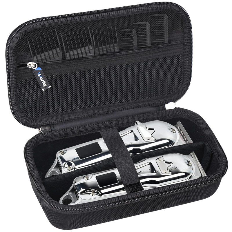 worfty Hard Travel Case for Novah/Jack & Rose/Ufree Hair Clippers and Trimmers Set, Beard Trimmer Grooming Storage Holder for Hair Trimmers Set (Case Only) (Black)