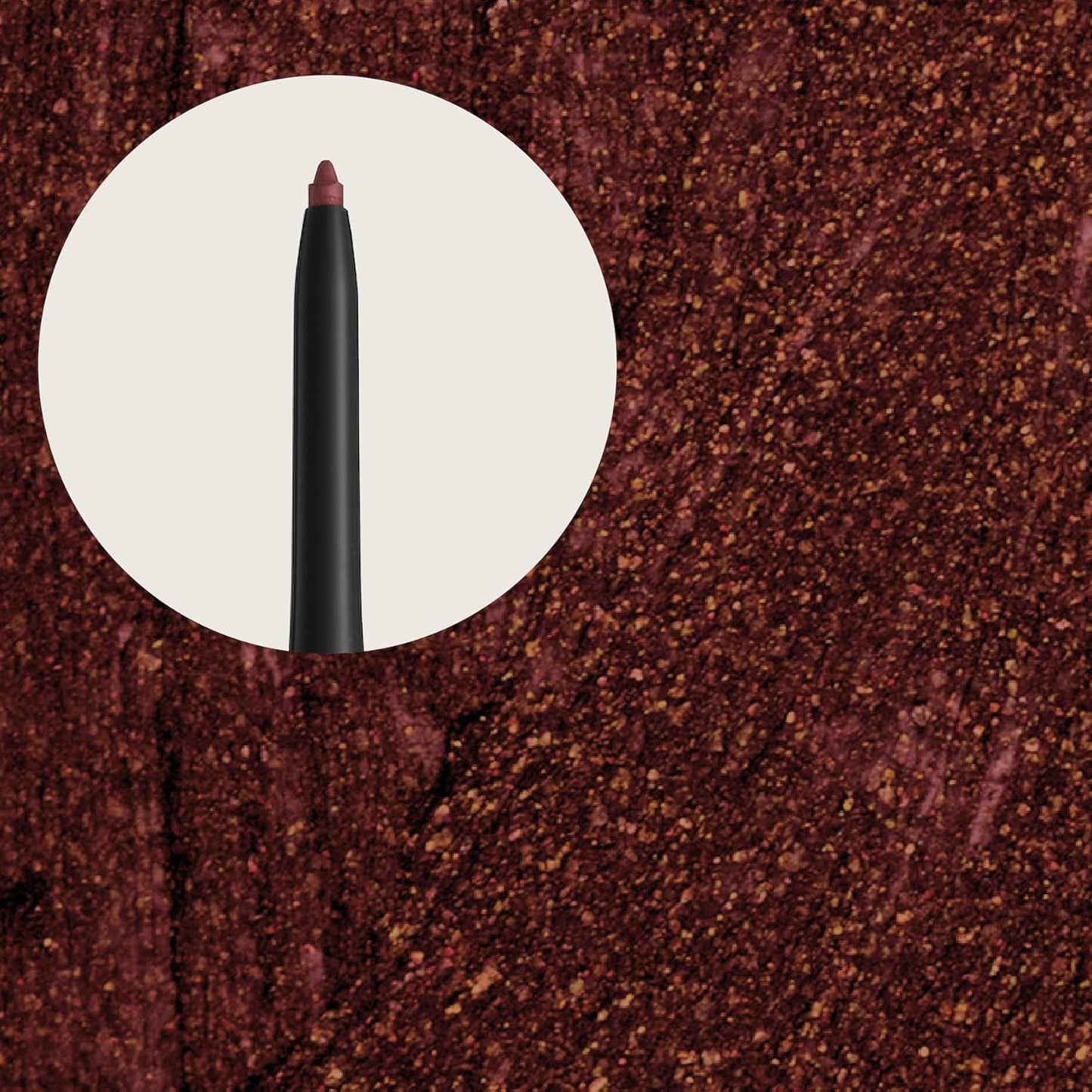 Scandinavia Hypoallergenic Waterproof Metallic Eyeliner Pencil - Red | Fragrance-Free, Vegan, Smudge-Proof for Sensitive Eyes