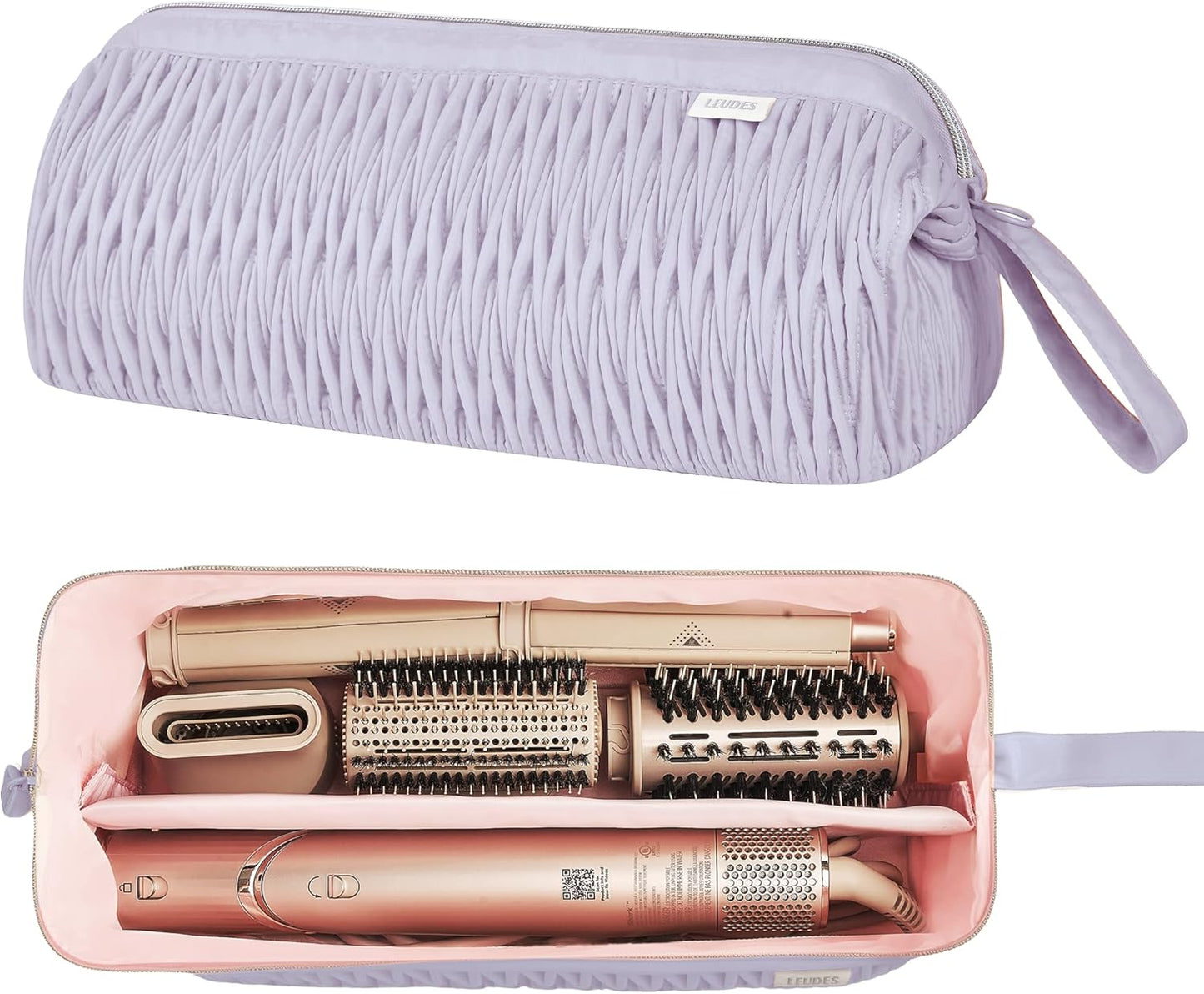 Dyson Airwrap Travel Case - Organizer for Shark Hair Dryer & Airstraight Flex Style | Beige