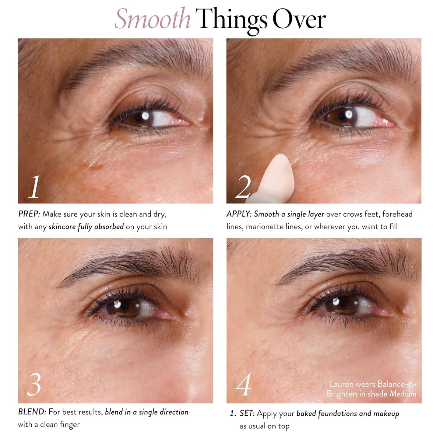 Laura Geller Targeted Fine Line Blurring Primer - Smooths Wrinkles & Pores | Tinted with Vitamin C & Niacinamide for Mature Skin