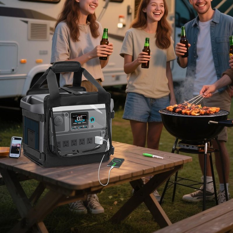 Trunab Carrying Case Compatible with Anker SOLIX C1000 / C1000 Gen2, Portable Power Station Bag with Anti-Scratch and Anti-Slip Bottom