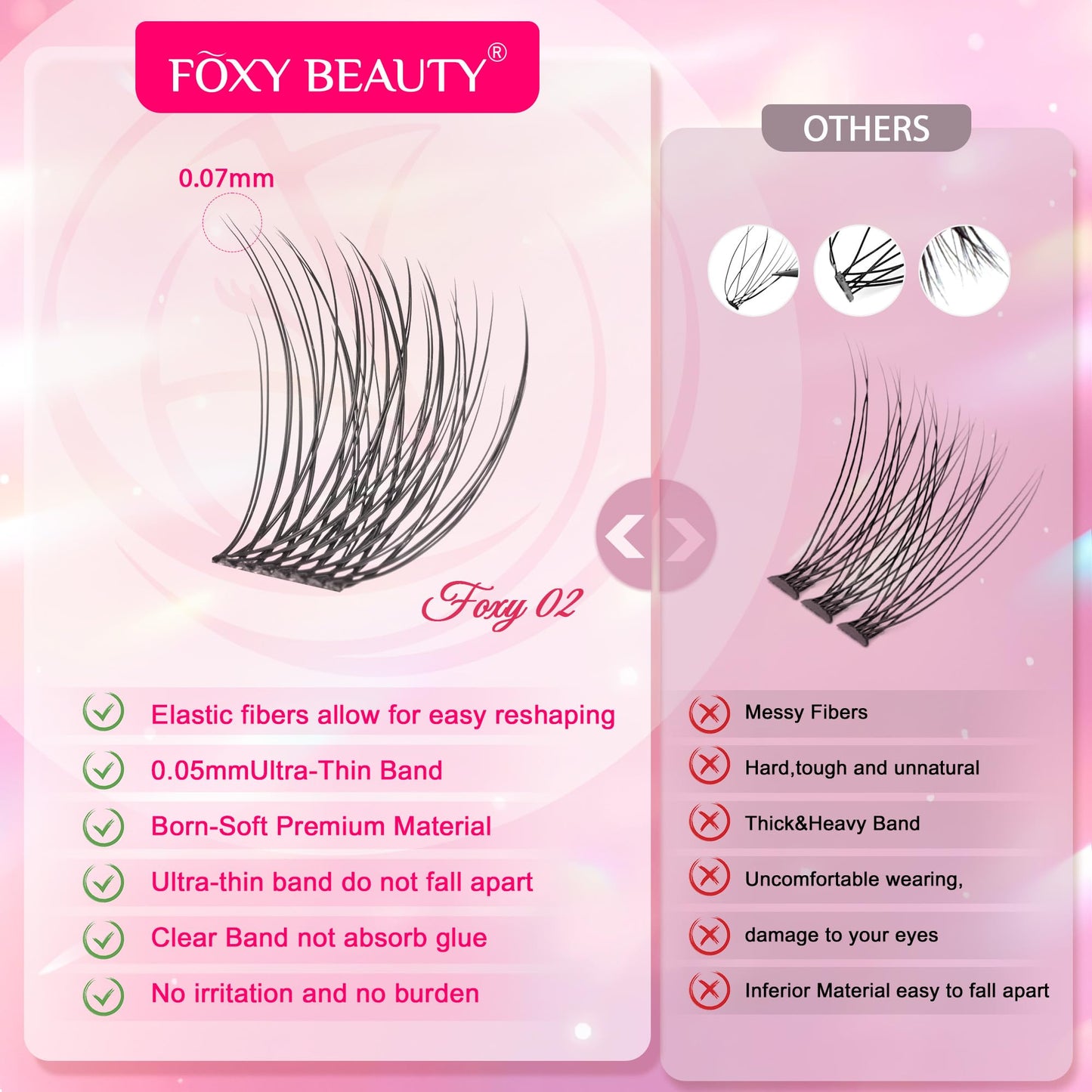 Lash Clusters Eyelash Clusters Wispy Lashes 536PCS EyeLashes Natural Lash Extensions Individual Lashes D Curl DIY At Home