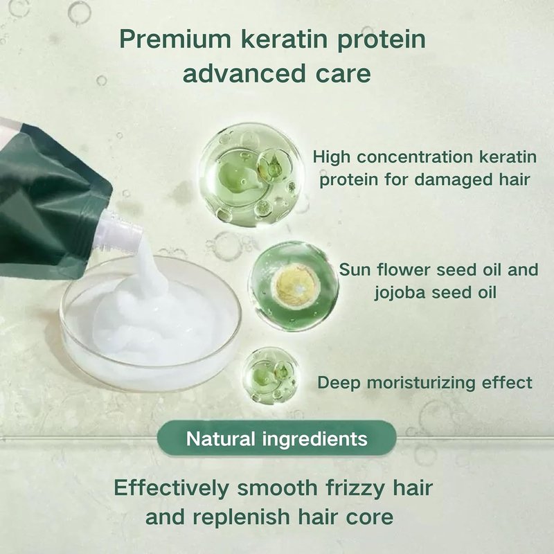 Polypeptide Keratin Hair Mask - Deep Conditioning Treatment for Dry, Damaged Hair | Hydrating & Smoothing Formula