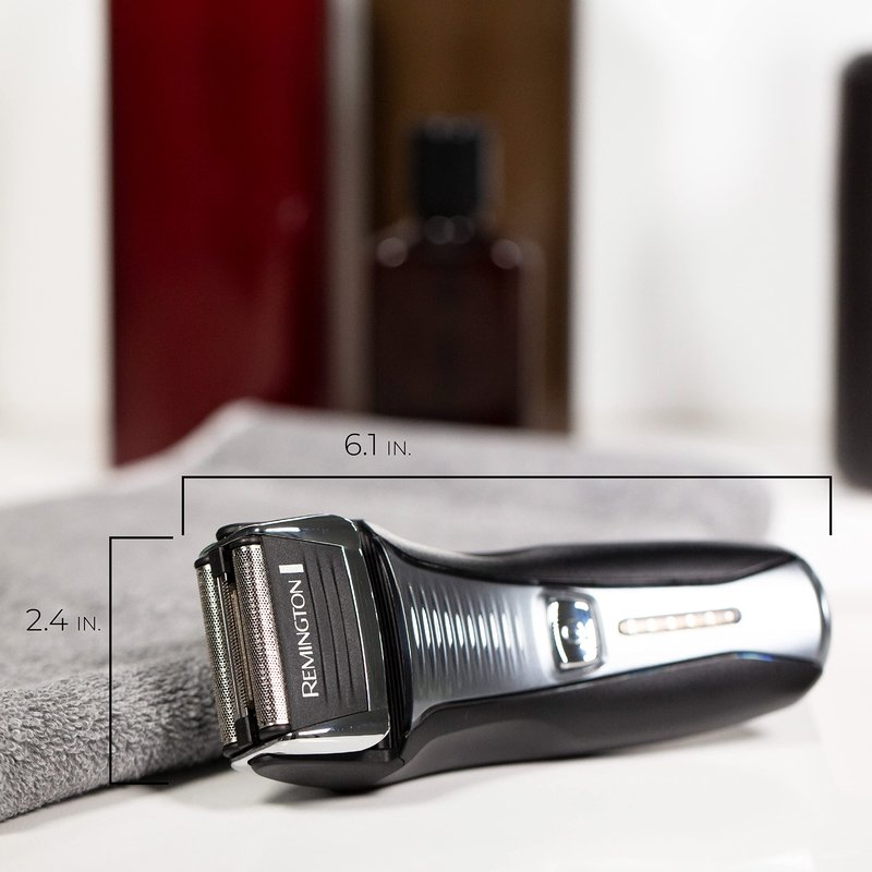 Remington F5 Power Series Foil Shaver, Electric Razor for Men, Cordless Rechargeable with Pop Up Trimmer, Pivot & FlexFoil Technology, Lightweight Handheld Design, Black (Pack of 2)