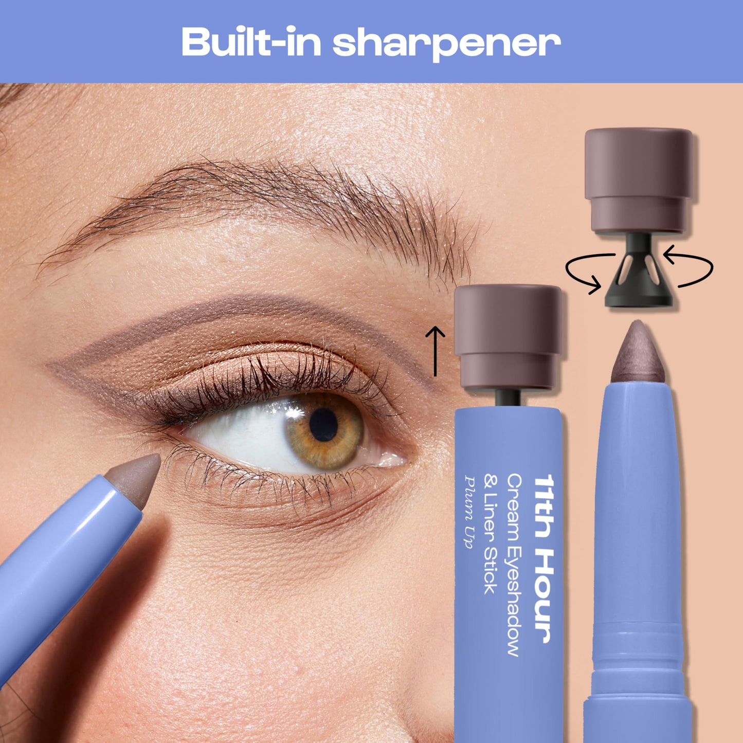 ALLEYOOP 11th Hour Cream Eyeshadow and Liner Stick, Brown Shimmer