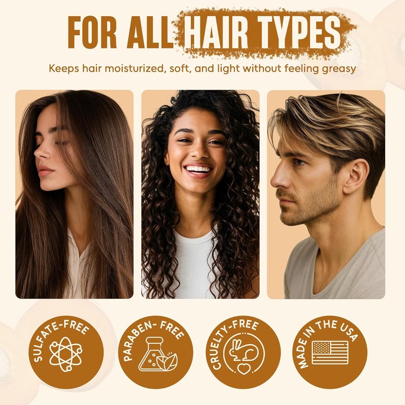 Batana Oil Shampoo and Conditioner Set - Biotin & Tea Tree | Moisturizing, Strengthening Formula | 16 fl oz Each