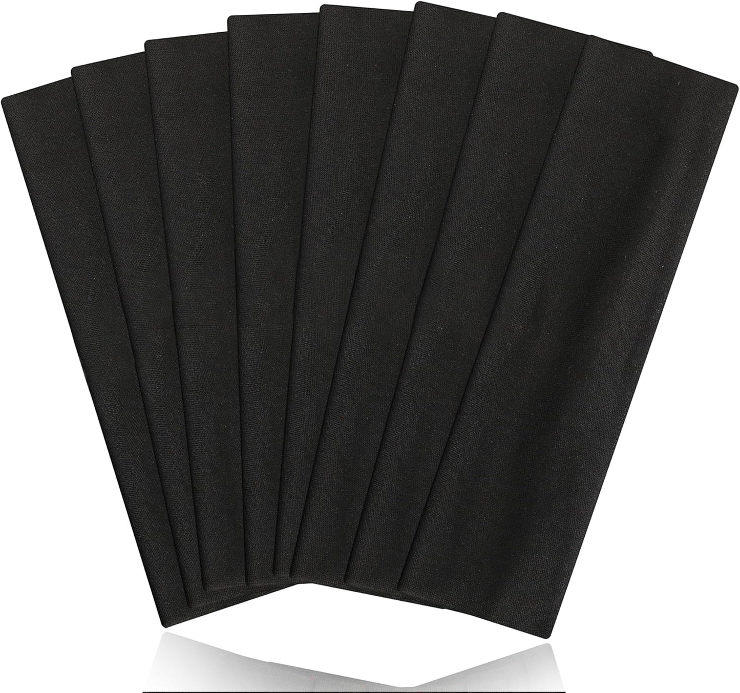 Non-Slip Sports Headbands - 8PCS Elastic Running Bands for Men & Women | Soft, Sweat-Absorbent Design