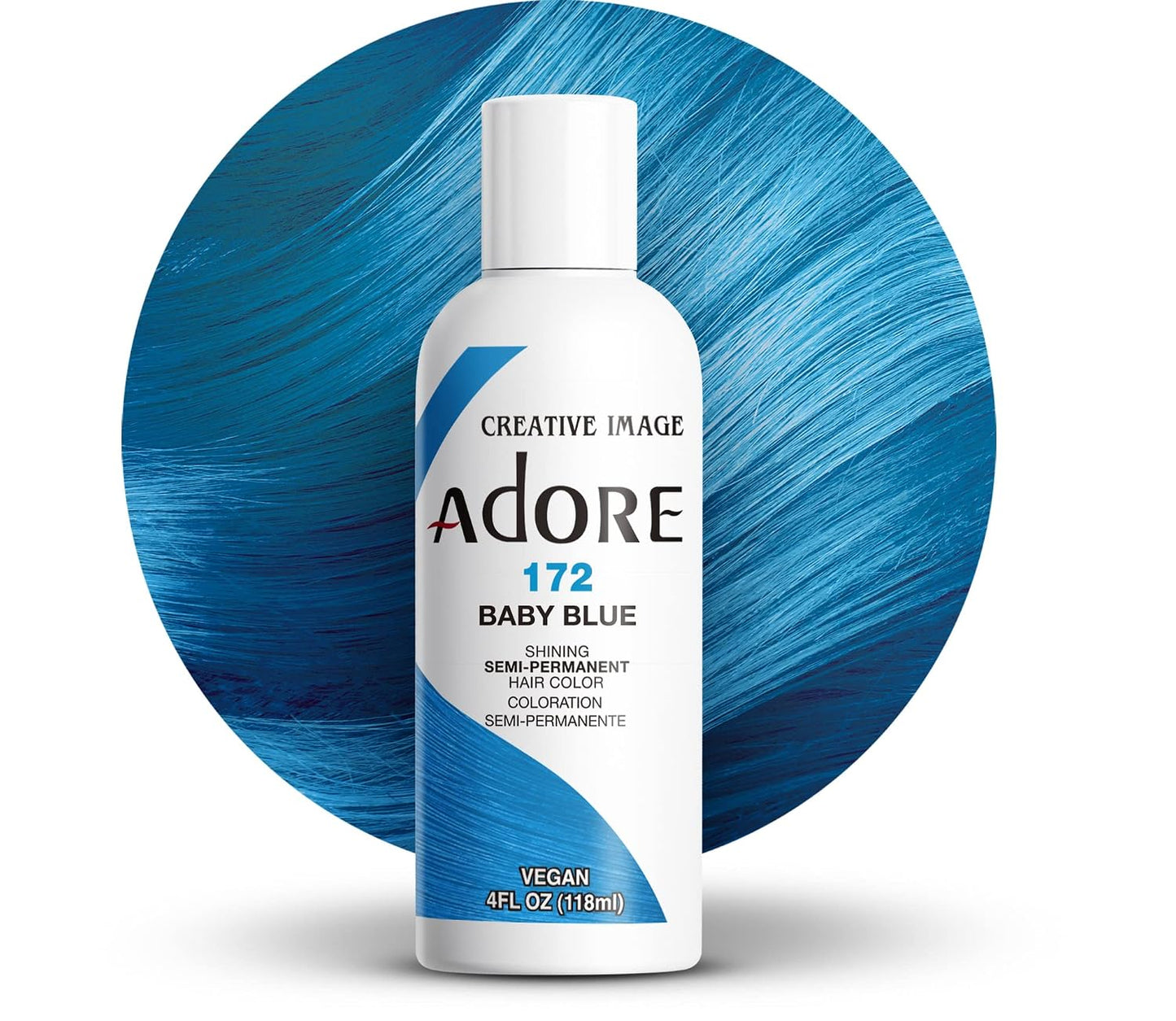 Adore Semi Permanent Hair Color - Mystic Grey | Vegan, Ammonia-Free Hair Dye | 4 Fl Oz