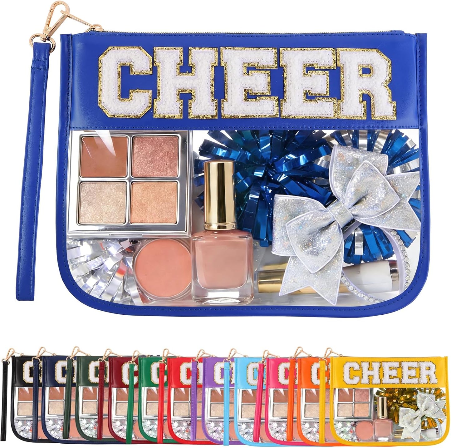 Dance Bag | Chenille Letter Clear Cosmetic Bag for Dancers - Essential Makeup Organizer for Girls & Women