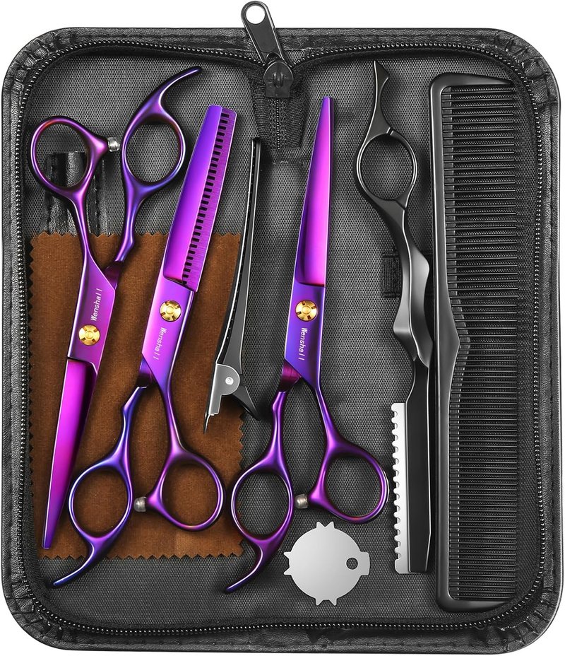 Professional Hair Cutting Scissors - 6.89 Inch Barber Shears | Multifunctional Thinning Tools for Salon Use