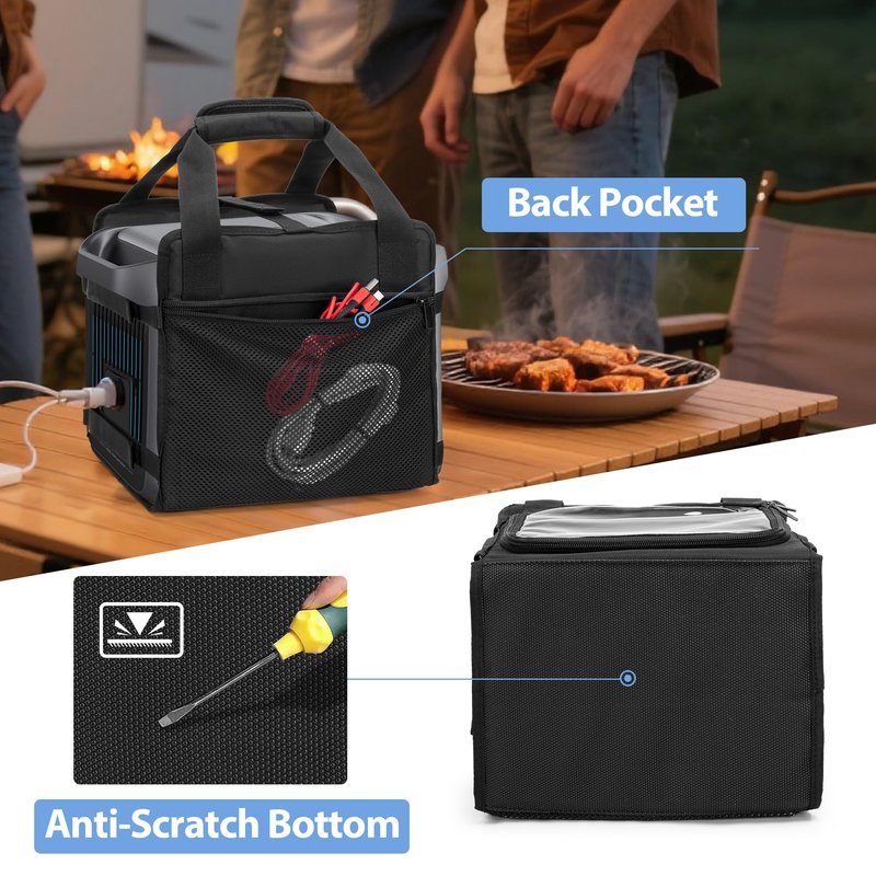Trunab Carrying Case Compatible with Anker SOLIX C1000 / C1000 Gen2, Portable Power Station Bag with Anti-Scratch and Anti-Slip Bottom