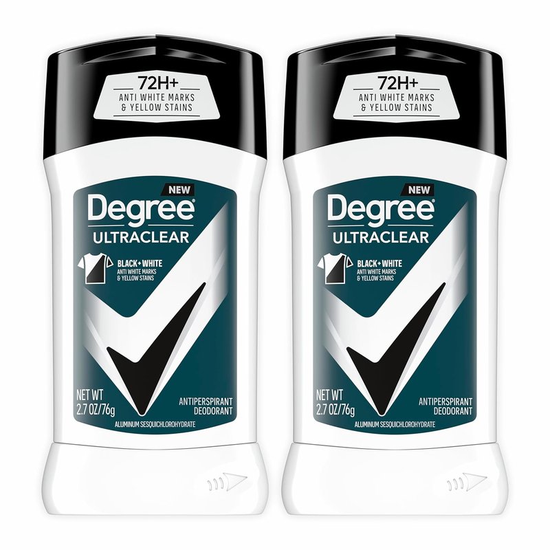 Degree Men Antiperspirant Deodorant - UltraClear Black+White | 72-Hour Sweat & Odor Protection, 2.7 oz (2 Count)