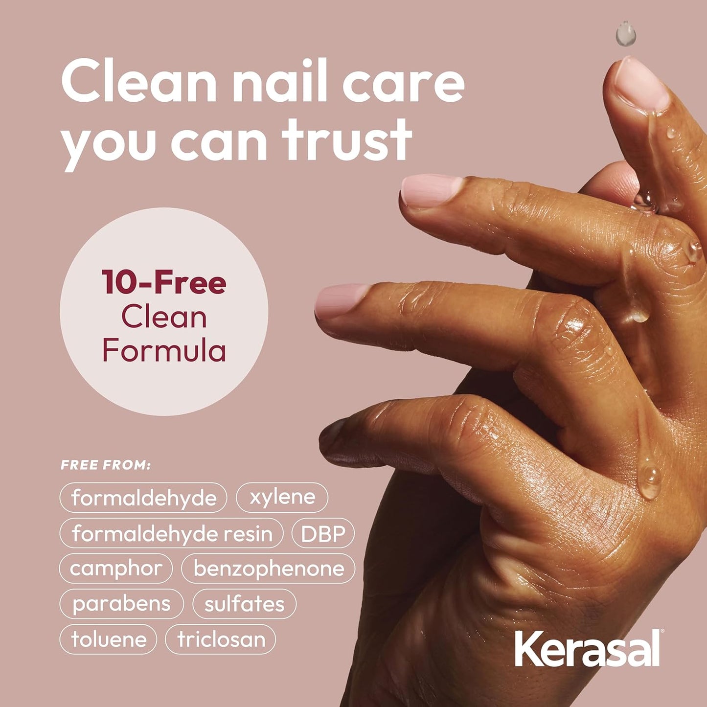 Kerasal Nail Strengthening Cream - Hydrolyzed Keratin & Shea Butter, 2 Oz | Repair & Nourish Nails