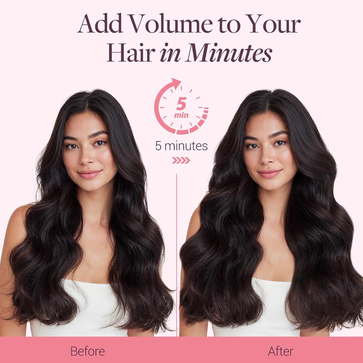 Invisi Edge Clip-In Hair Extensions Set - 16 Inch, 160g | Virgin Real Human Hair, #1B - 9 Pieces