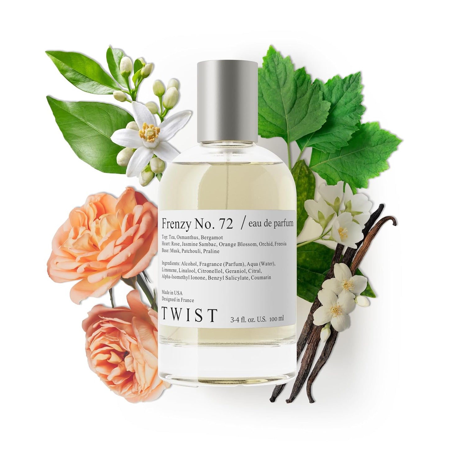 Eau De Parfum Inspired by Burberry Her - Long-Lasting Strawberry & Vanilla Fragrance Spray | 100 ml | Vegan & Clean Ingredients