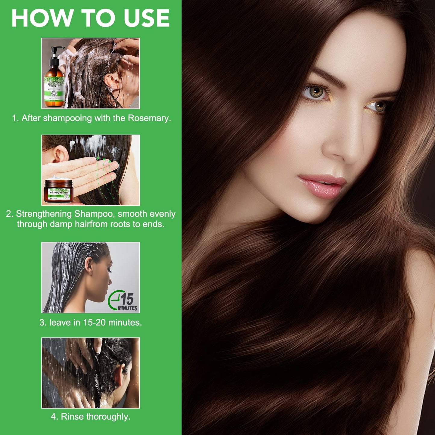NIFEISHI Rosemary Hair Masque, Hair Treatment Oil, Repairs Damage Hair Root, Essential Oil & Biotin Deep Treatment, Deep Conditioner Suitable for Dry & Damaged Hair-60g