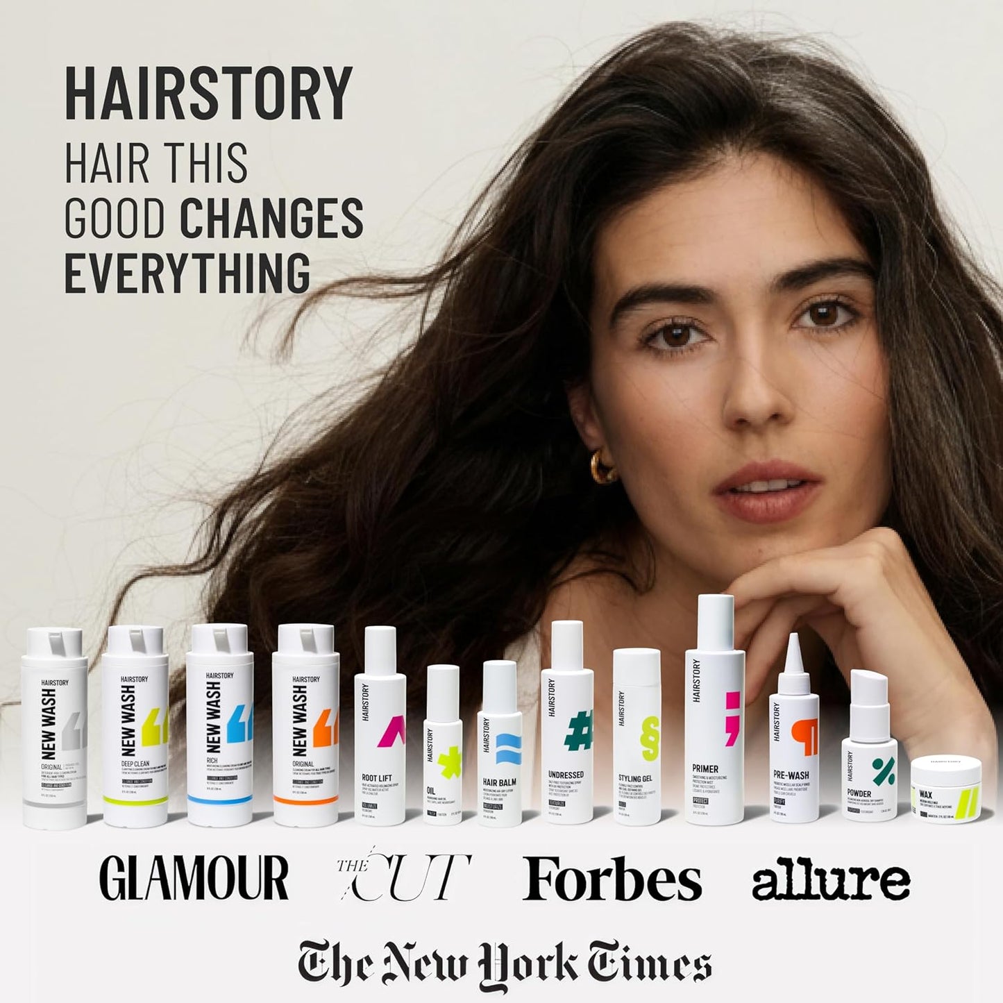 Hairstory New Wash Original - Fragrance-Free Detergent-Free Shampoo for Sensitive Scalp | 8 Fl Oz Refillable Bottle