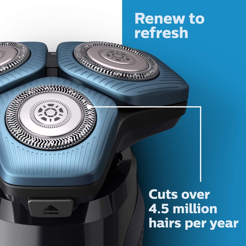 Philips Norelco Genuine SH71/52 Shaving Heads Compatible with Norelco Shaver Series 5000 Angular and 7000,Latest Version for Refreshed RQ12/70,RQ12/60,SH60/70,and SH70/70,(Pack of 3)