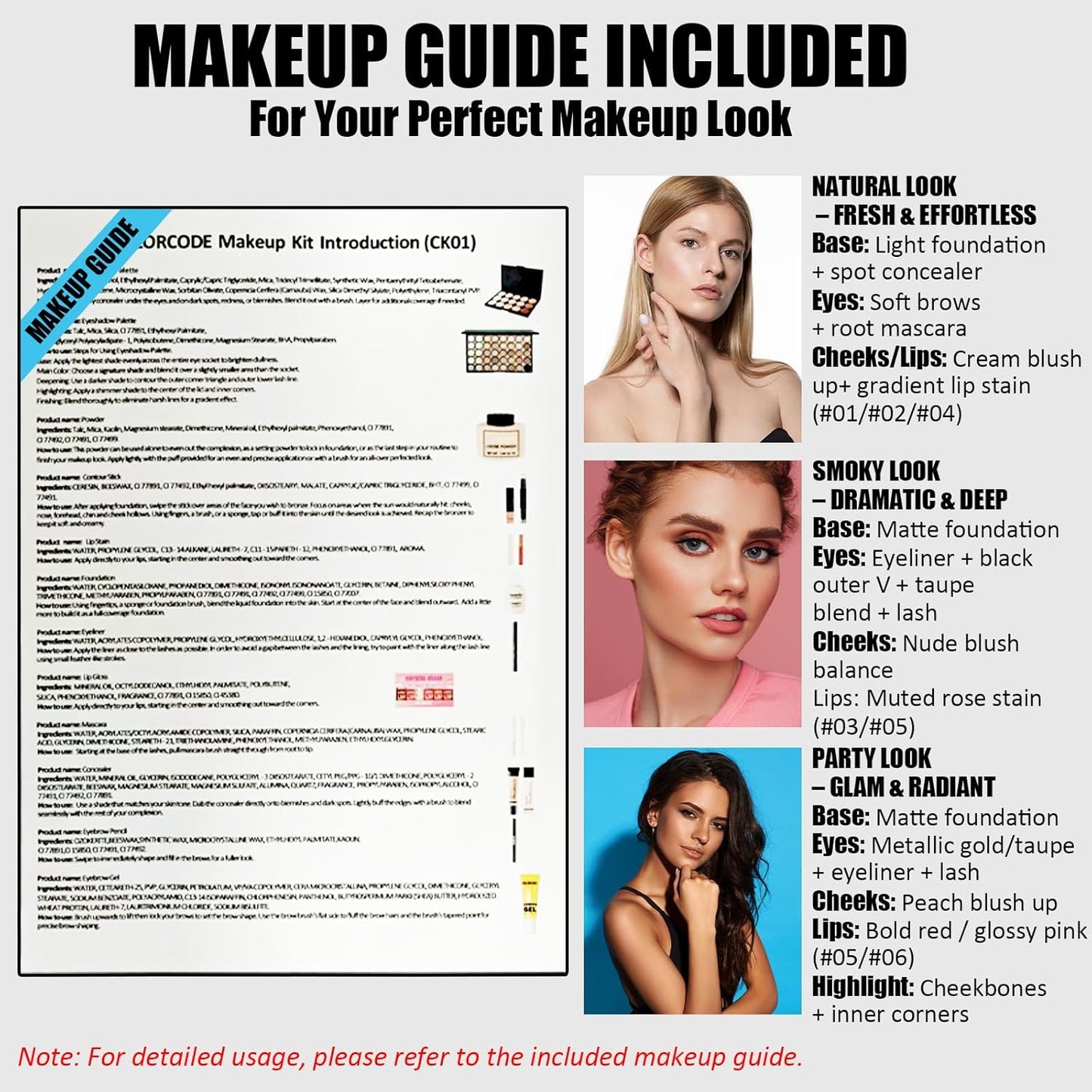 All-in-One Makeup Kit for Teens | Professional Makeup Set with Eyeshadow, Eyeliner, Foundation & Brushes