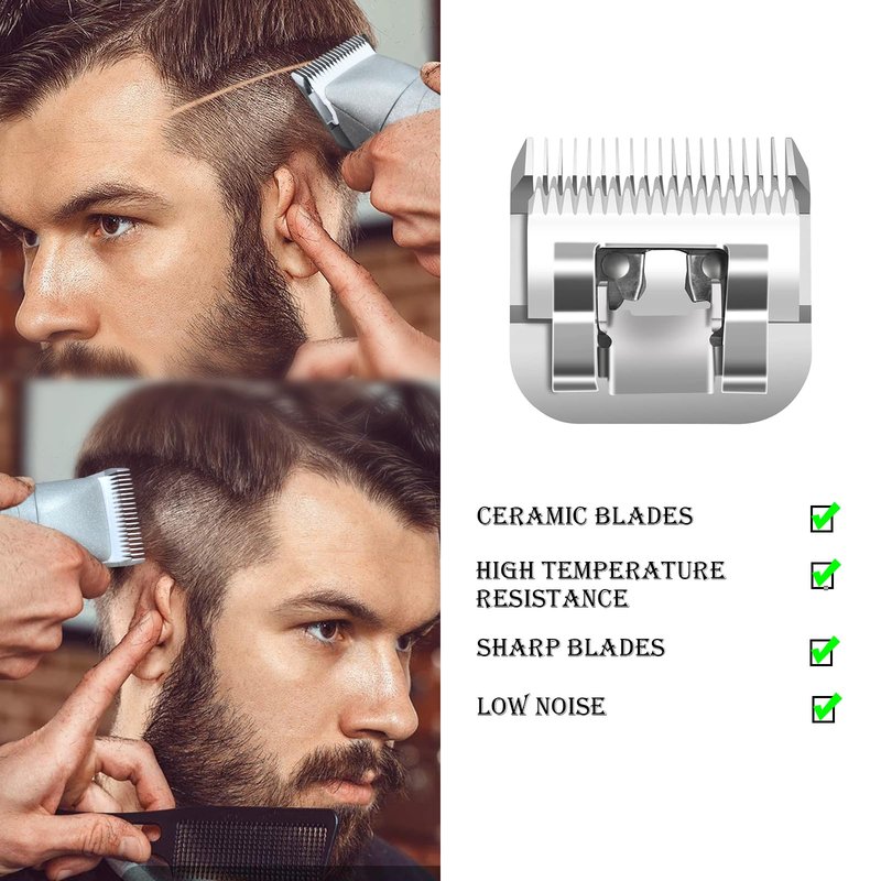 7 Packs Detachable Replacement Blades,Compatible with Andis/oster Classic 76/Star-Teq/Power-Teq/A5 Clipper,Cut Length 1/150"to 1/2"