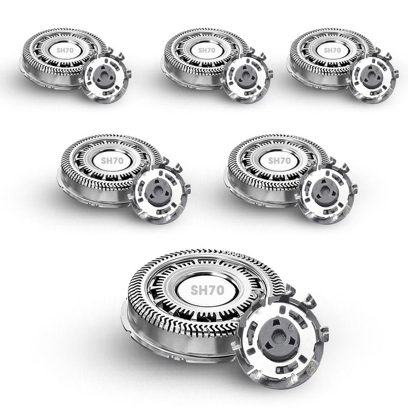 SH70/SH71 Replacement Heads for Philips Norelco Shaver Series 7000, Upgraded Blades Compatible with Philips Norelco Heads 7000 Series 5000 Angular (6pcs)