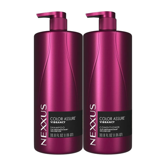 Nexxus Color Assure Color Care Shampoo & Conditioner Set - Vibrancy Formula for Color-Treated Hair | 33.8 fl oz Each