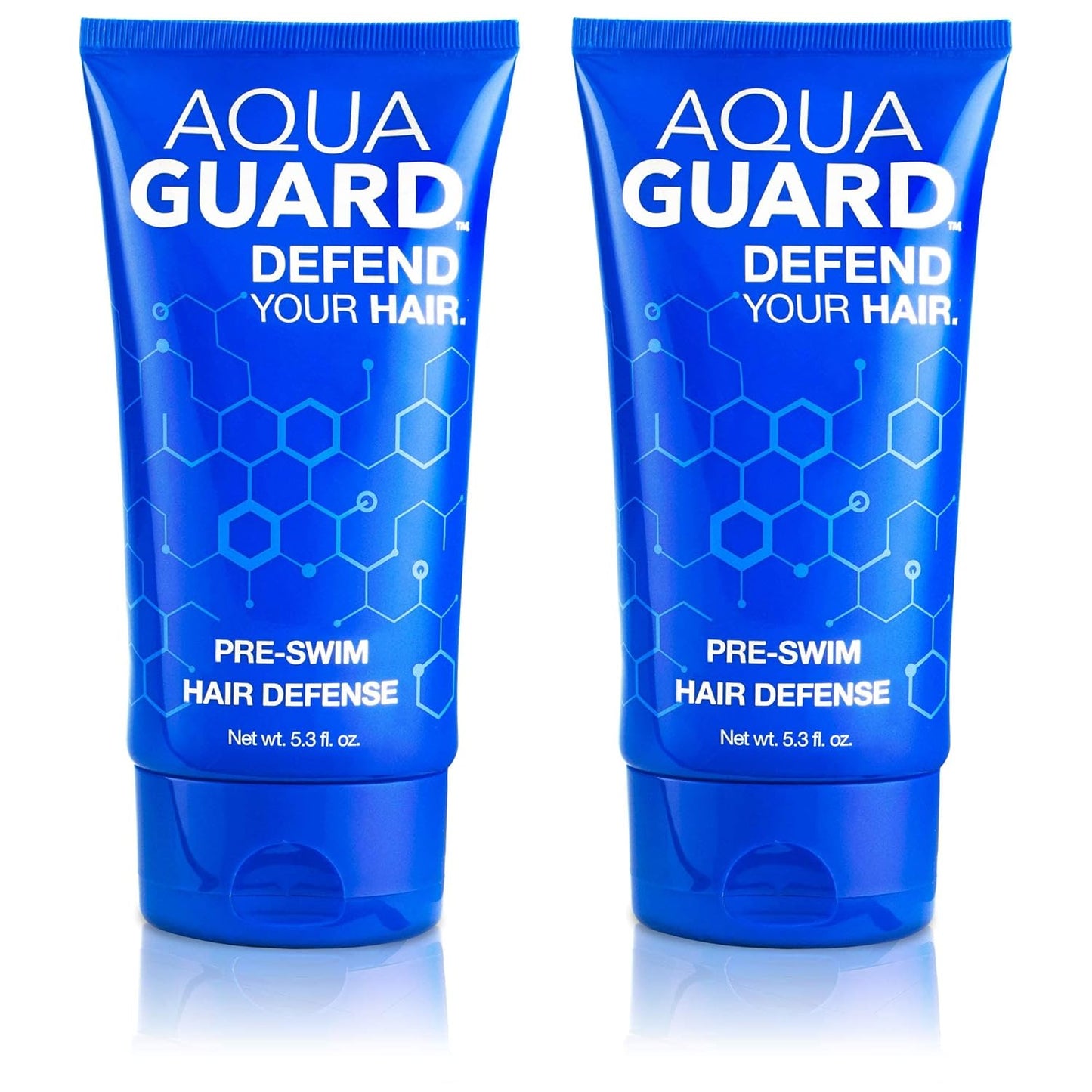 Aqua Guard Pre-Swim Hair Defense - Protect Hair from Chlorine Damage | Softens & Leaves Hair Smelling Great | 5.3 oz (2 Pack)