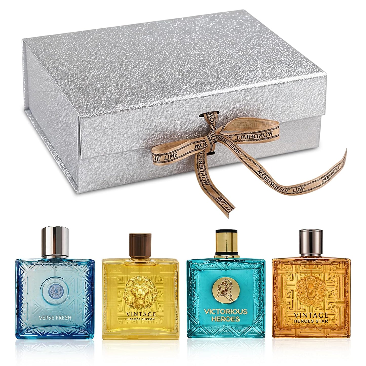 Men's Cologne Gift Set - Luxury Fragrance Collection in Premium Box | Perfect Valentine's Day Gift - 4 x 3.4 FL oz