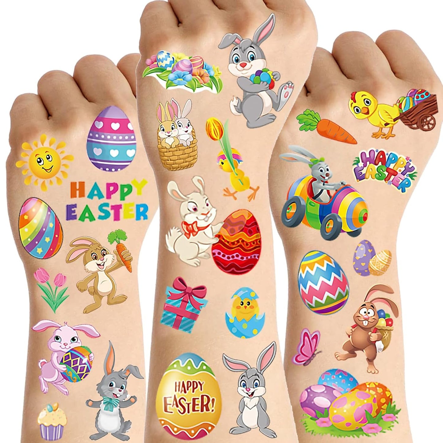 Rainbow Temporary Tattoos - 72 PCS LGBT Pride Face & Body Stickers | Colorful Rainbow Designs for Men & Women