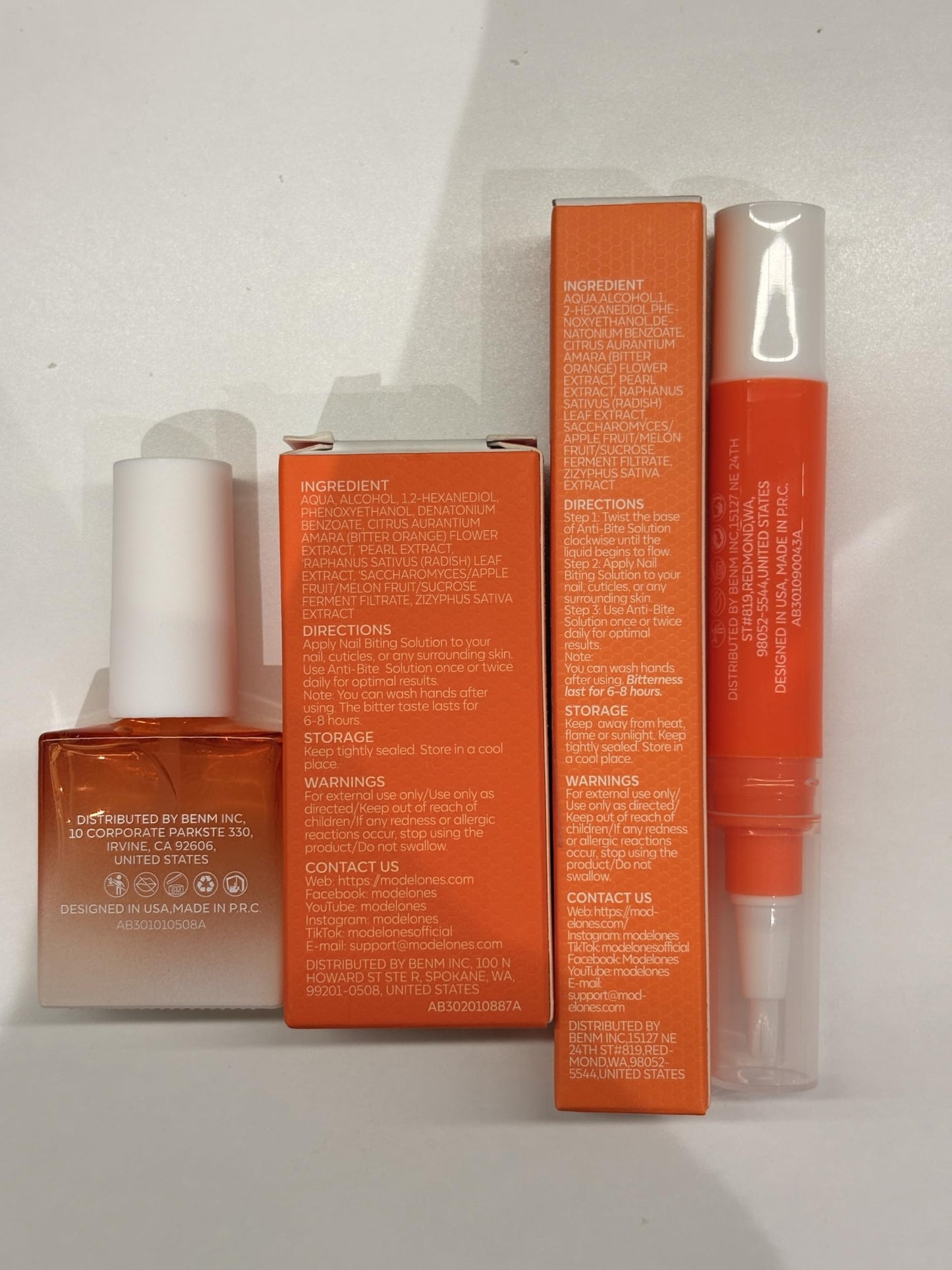 modelones Nail Biting Prevention for Kids 2 Pcs Quick Dry Thumb Sucking Deterrent Bitter Stop Nail Biting Pen No Bite Nail Polish Sets 0.58 Fl Oz