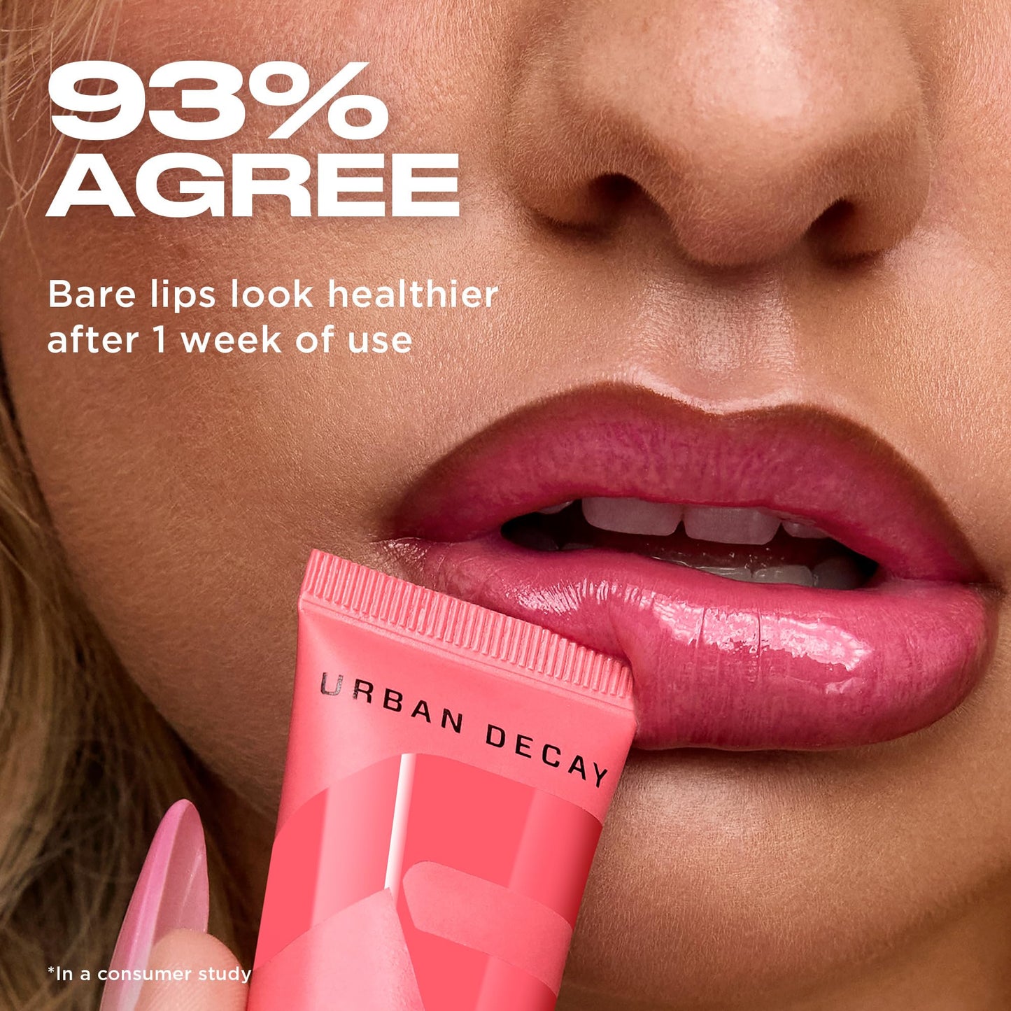 Urban Decay Lip Toy pH Staining Lip Oil - Lip-Caring Oil With Up To 24HR Hydration + All-Day pH-Reactive Stain, High Shine Non-Sticky Gloss - Caked Up (Vanilla Sugar) - Clear Shimmer, Low Stain