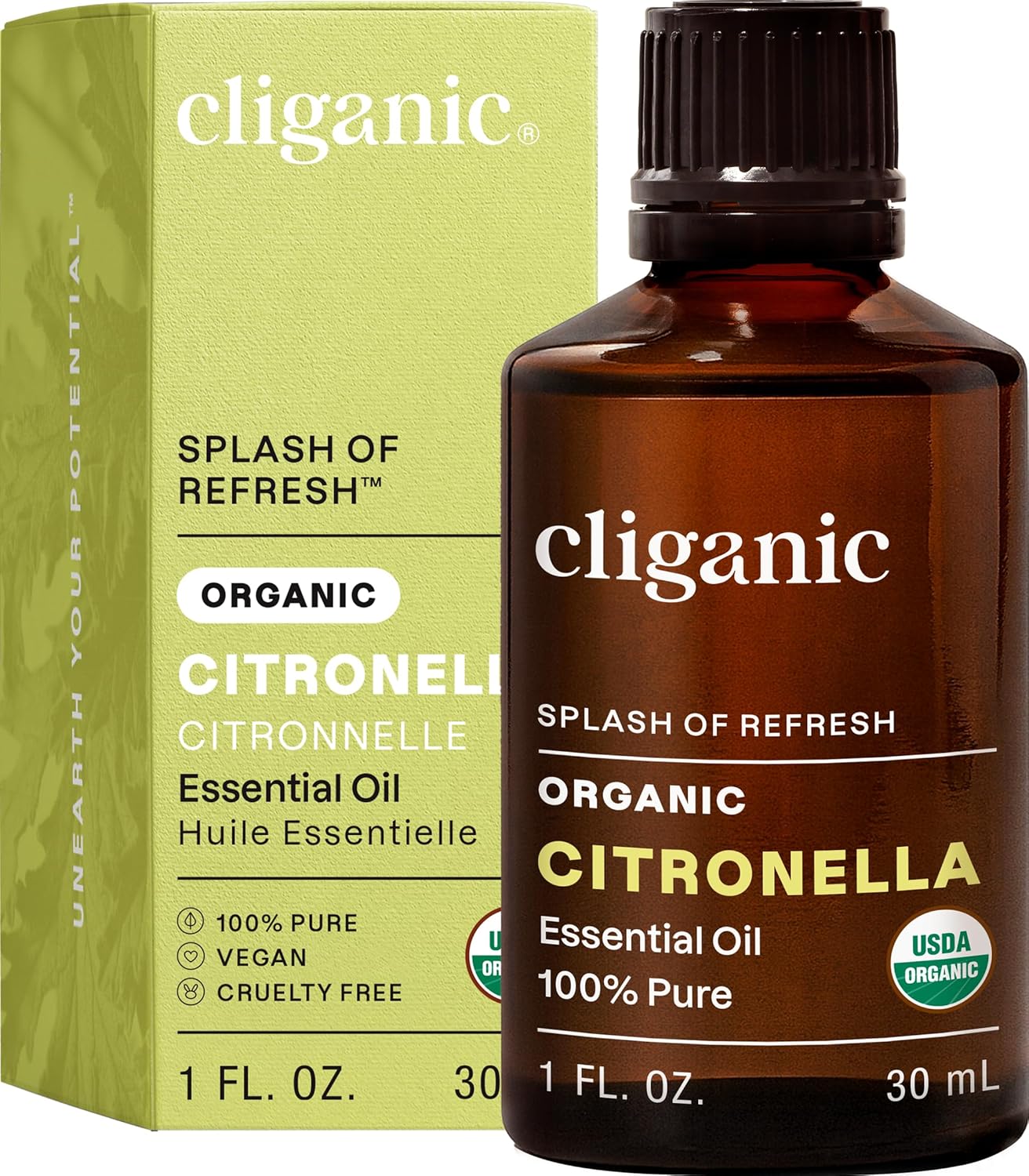 Cliganic Organic Lavender Essential Oil - 100% Pure Aromatherapy Oil | Non-GMO, 15ml