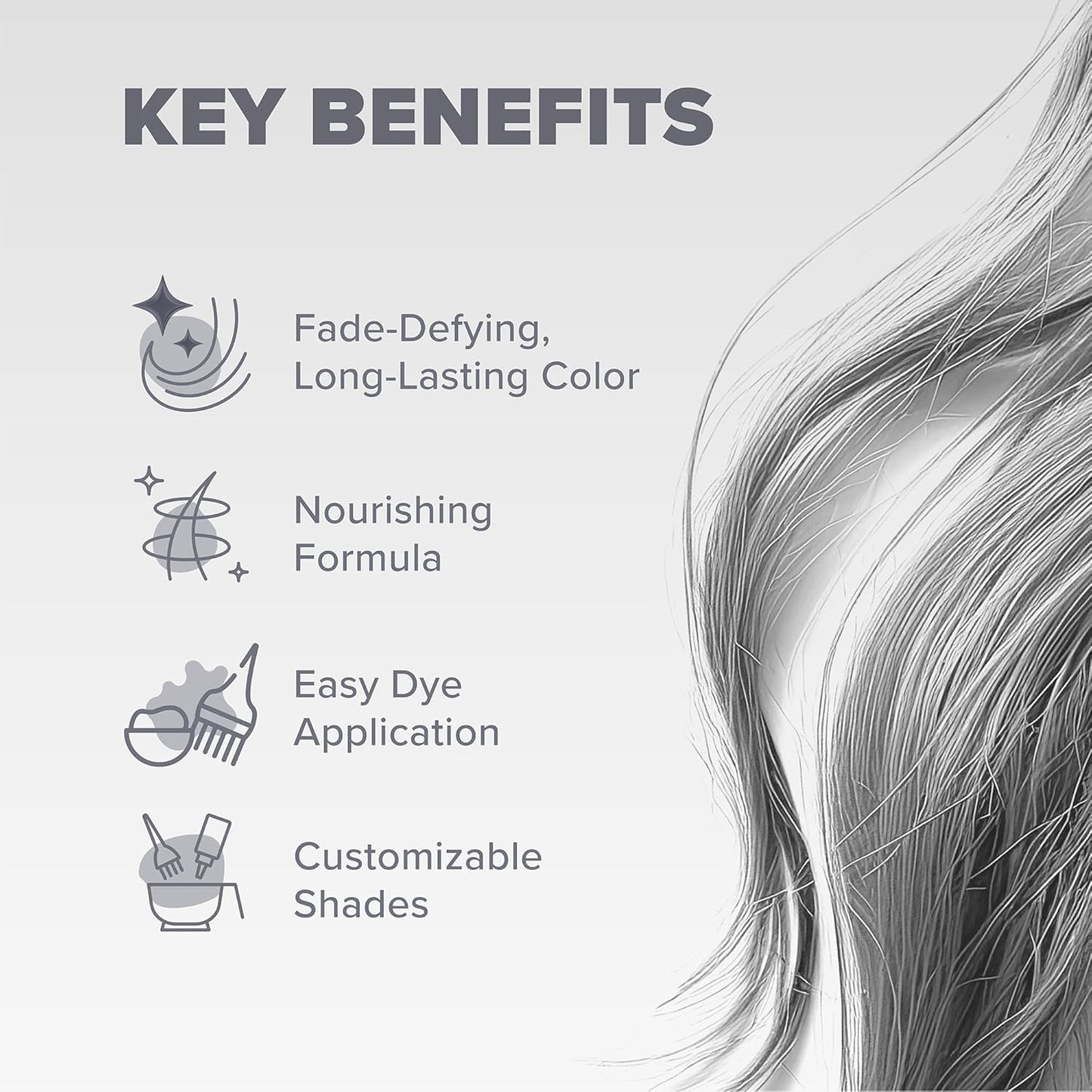 Splat Hair Dye Kit - Semi-Permanent Vegan Color | Long-Lasting Sinful Silver