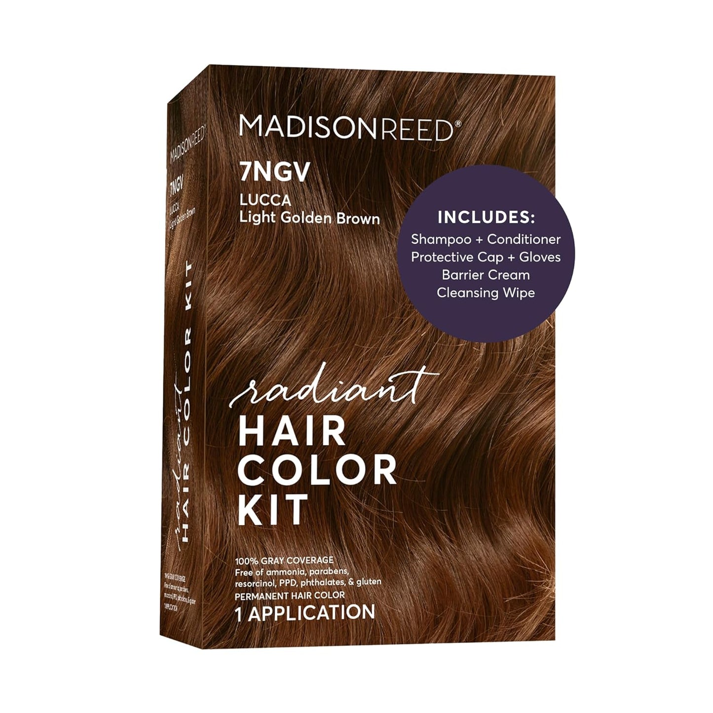 Madison Reed Radiant Hair Color Kit - 5RV Dark Garnet Red | Vivid Permanent Dye for Bold Color & Maximum Shine