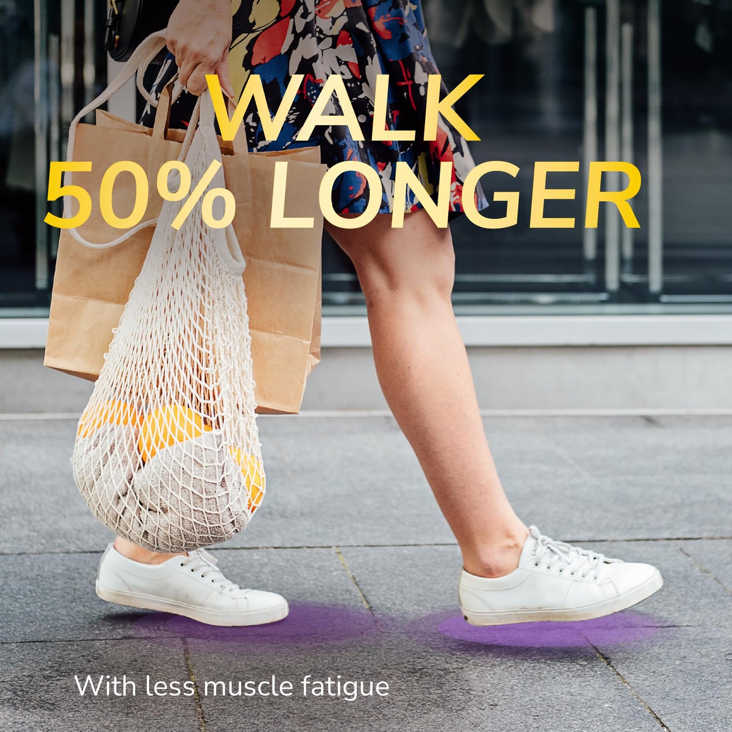 Dr. Scholl's Walk Longer Insoles for Women - Comfortable Plush Foam Cushioning Inserts for Walking, Hiking, and Standing on Feet All-Day with Arch Support - Walk 50% Longer Without Muscle Fatigue