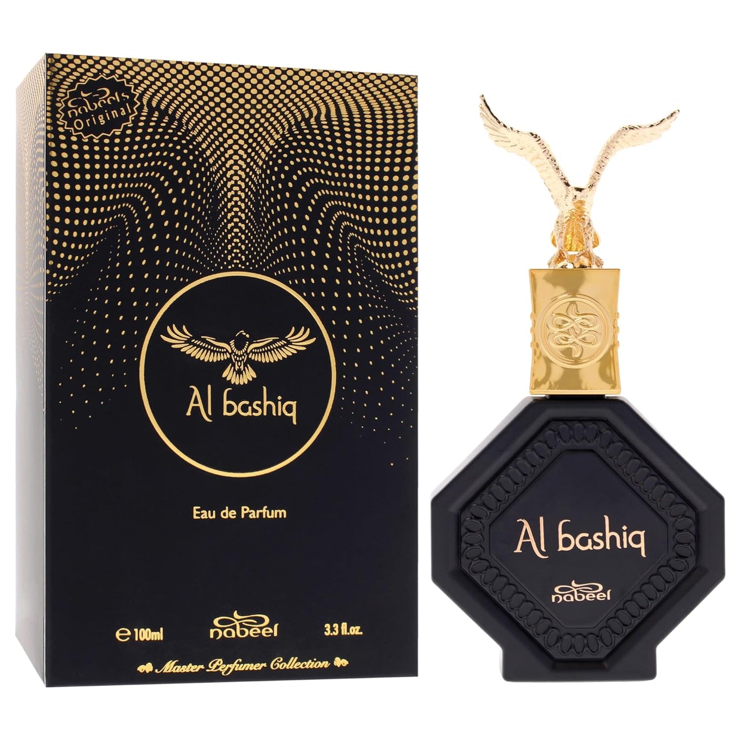 Nabeel Master Perfumer Collection - Al Bashiq Unisex Arabian Perfume | Leather, Incense & Saffron Scent - 3.3 oz EDP Spray