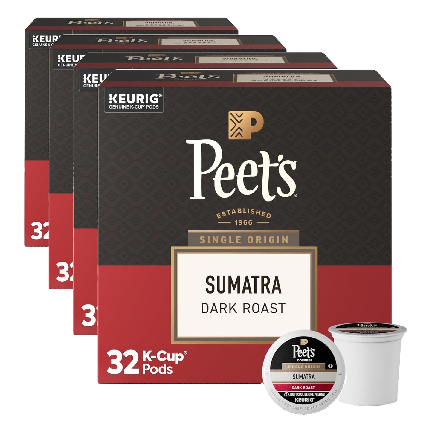 Peet's Coffee Dark Roast K-Cup Pods - Major Dickason's Blend | 75 Count 100% Arabica Coffee